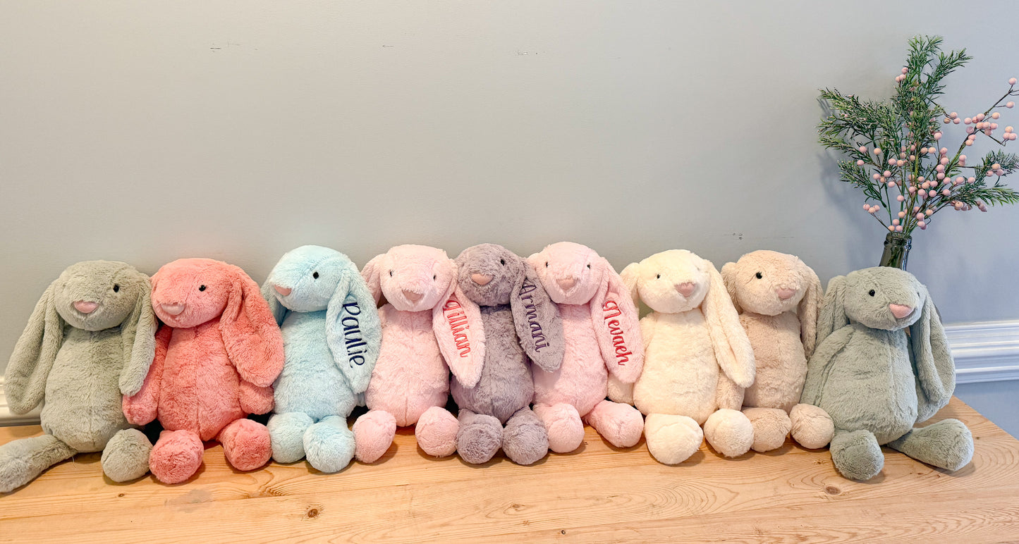 Personalized Embroidered Easter Bunny