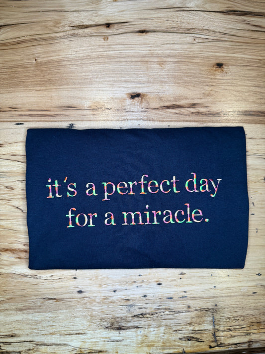 'It's a Perfect Day for a Miracle' Sweatshirt, Tshirt, or Hoodie