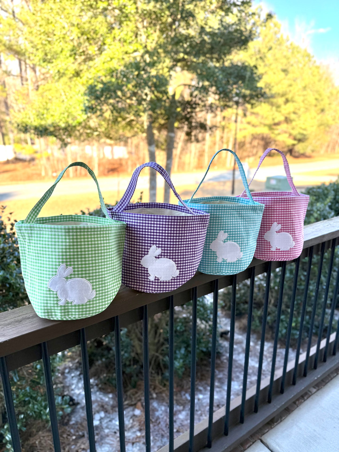 Personalized Embroidered Easter Baskets